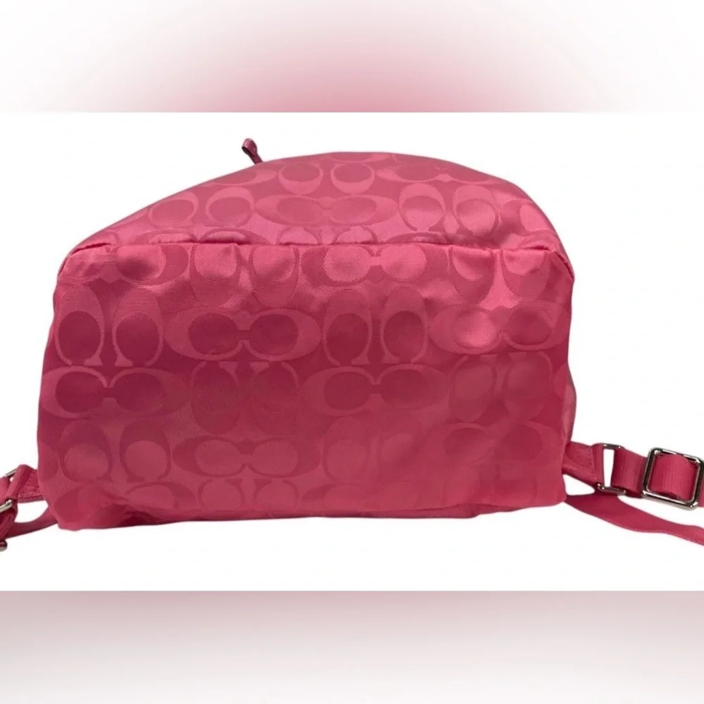 Y2K Coach Signature Nylon Colorblock Backpack